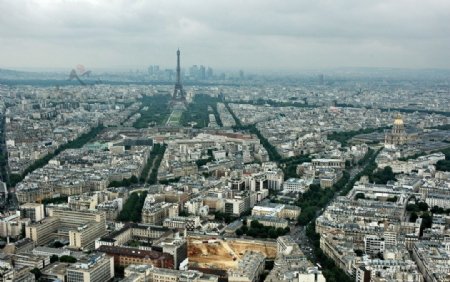 巴黎俯瞰巴黎美景图片