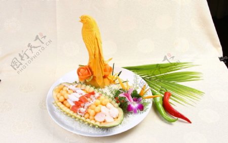 海鲜果盘图片