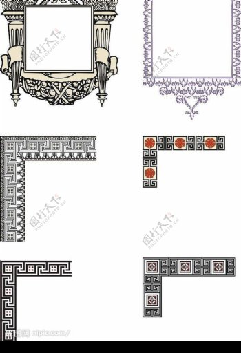 1384个边框花纹图片