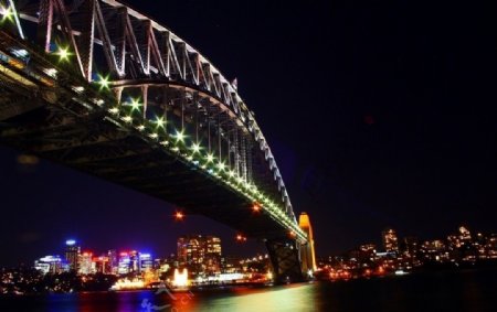 澳大利亚悉尼夜景悉尼大桥图片