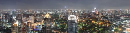 曼谷夜景大都市图片