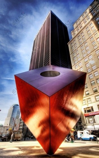 纽约街头城市雕塑图片