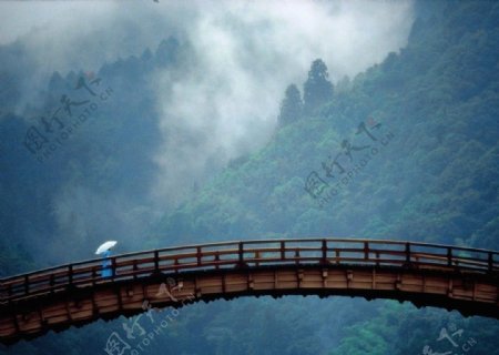 日本吊桥图片