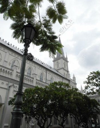 新加坡白色修道院图片