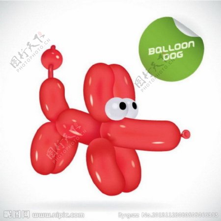 气球小狗图片