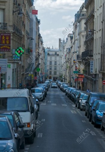 巴黎巴黎的内街图片