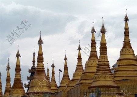 緬甸勃古瑞莫多寶塔塔林图片