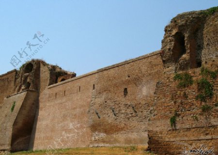 罗马古城墙图片