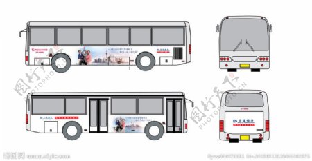 交通银行公交车广告图片
