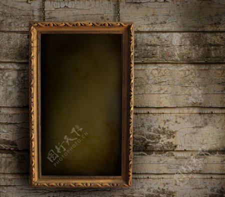 木纹木板相框图片