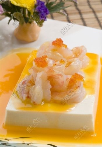 金汤鲜虾雪蛤豆方图片