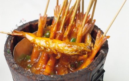最好吃的川菜美味木筒虾图片