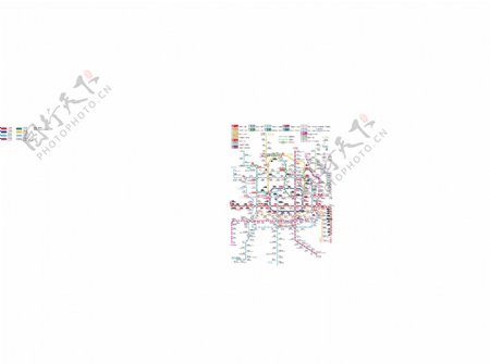 北京地铁线路图矢量素材图片