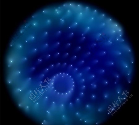 3D粒子球图片