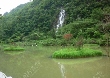 贵州荔波小七孔拉雅瀑布图片