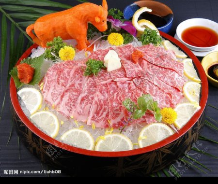 神户牛肉刺身2图片