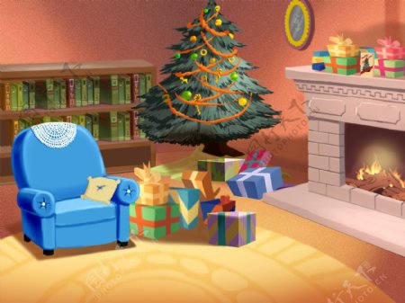 动画背景圣诞图片