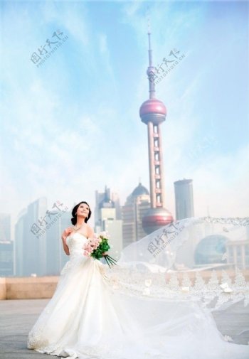 上海城婚纱样片图片
