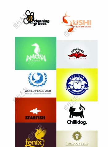 动物为主体的logo图片