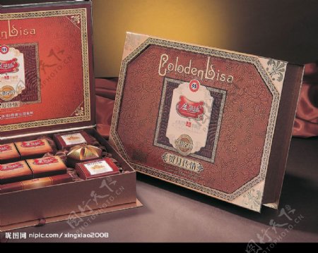 金丽沙贺月传情月饼礼盒图片