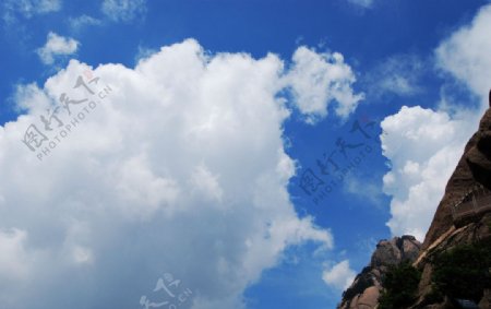 黄山之身边的白云图片