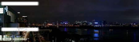 宽幅高清城市夜景图图片