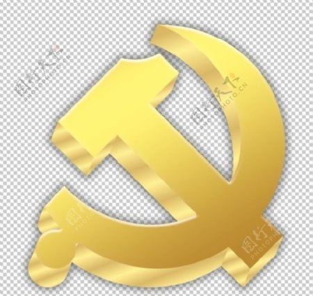 立体党徽图片