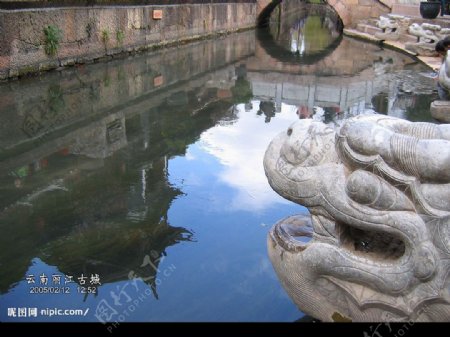 丽江古城的水图片