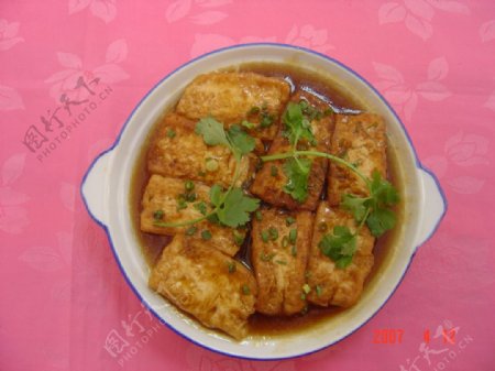 葱油豆腐图片