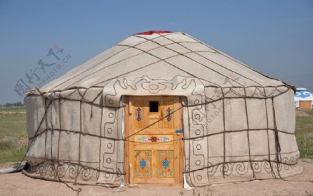 传统蒙古包毡房图片