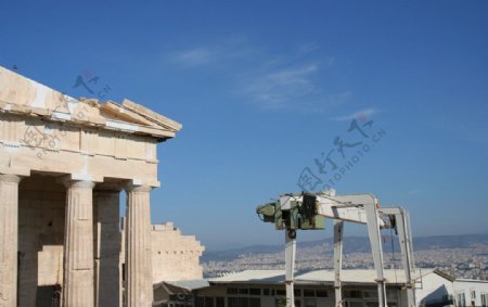 希腊卫城帕台农神殿图片