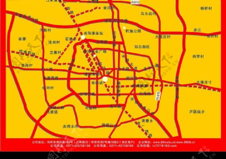 郑州市交通图图片
