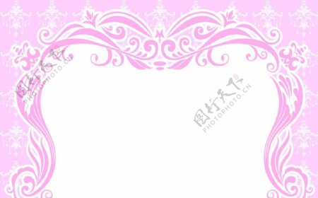 婚庆边框底纹粉色图片