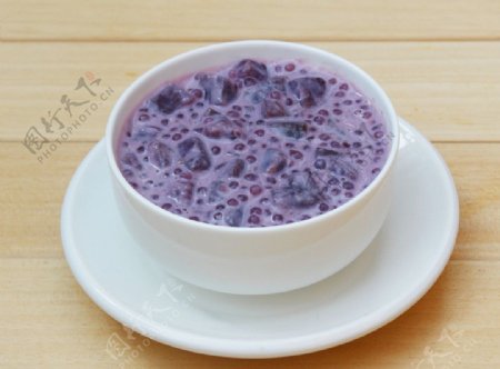 紫薯椰奶西米露图片