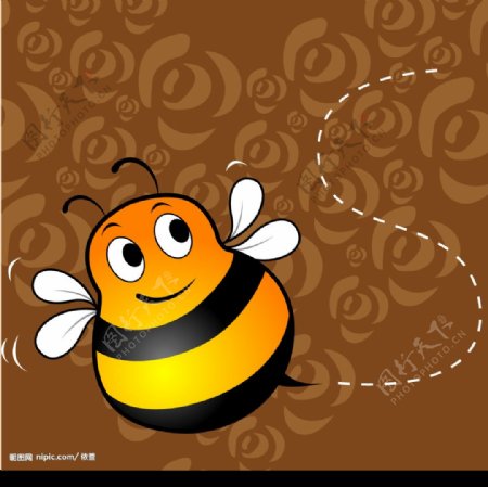 可爱小蜜蜂图片
