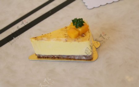 芒果芝士蛋糕图片