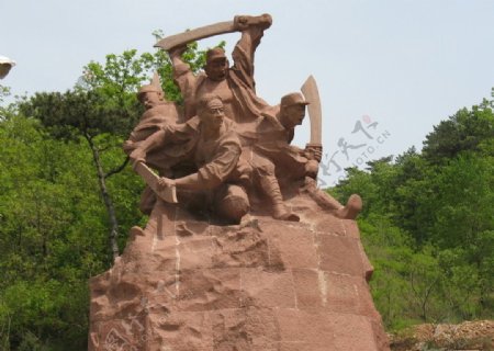 战争雕塑图片
