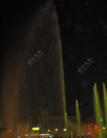 西安音乐喷泉图片