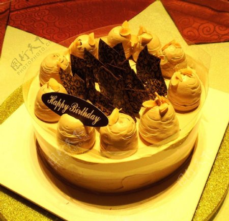 巧克力生日蛋糕图片
