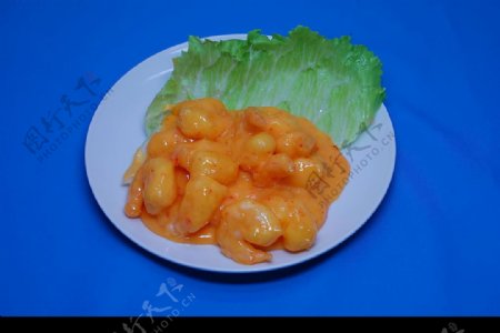 蛋黄大虾图片
