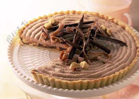 榛子巧克力蛋糕图片
