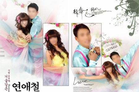 韩国风格婚纱艺术模板图片