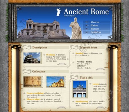 欧美旅游类模板首页图片
