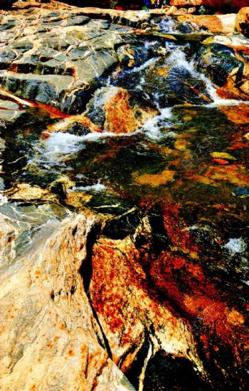 彩石溪图片