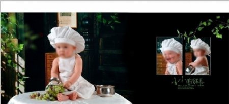 2010年童年趣事系列模板之小小厨师长图片