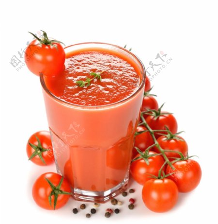 鲜榨番茄汁图片