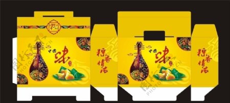 粽子包装盒端午粽粽香情浓龙粽图片