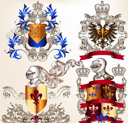 欧式皇室花纹图片