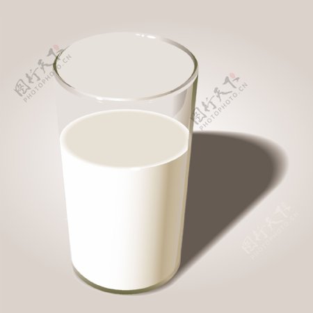 美味杯装牛奶矢量素材图片