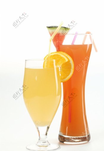 橙汁西瓜汁图片